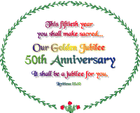 God's Loveletters Anniversary 50 Jubilee