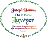 God's Loveletters Our Favorite Lawyer with Justice