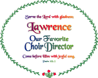 God's Loveletters Our Favorite Choir Director