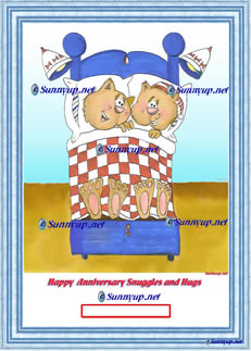 122  Anniverary Couple S DIGITIZED CARTOON NEW