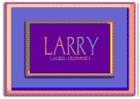 A REWARD FOR DONATIONS: FIRST NAME: MALE "L"