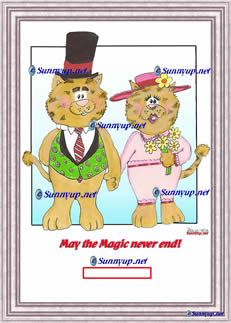 122  Anniverary Couple S DIGITIZED CARTOON NEW