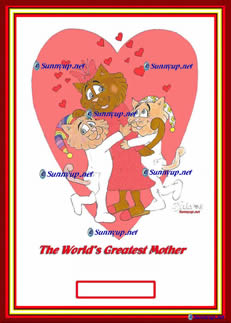 A02 MOTHER DAUGHTER DIGITIZED CARTOON NEW