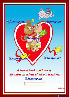 209 Our Favorite Valentine Angel 2S DIGITIZED CARTOON NEW