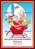 136 Christmas Santa S DIGITIZED CARTOON NEW