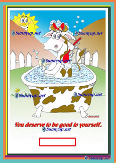 088 Cow DIGITIZED CARTOON NEW