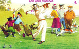 CAT GOLFER 24 (12" x 18")