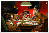 DOG POKER 15  (18" X 12")