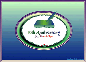 God's Loveletters Anniversary 10th Joy