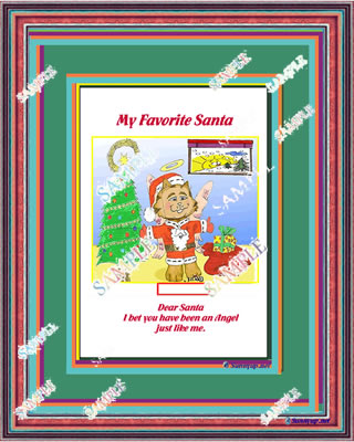 204 Christmas Angel S DIGITIZED CARTOON NEW