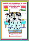 129 Happy Anniversary S DIGITIZED CARTOON NEW