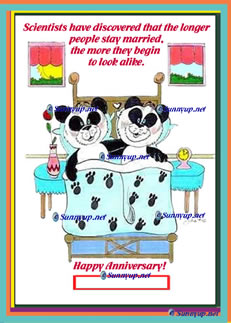 129 Happy Anniversary S DIGITIZED CARTOON NEW