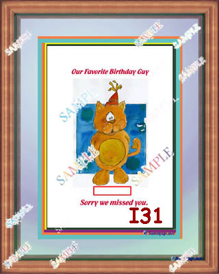 000 BIRTHDAY CAT DIGITIZED CARTOON