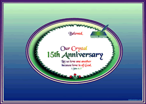 God's Loveletters Anniversary 15 Beloved