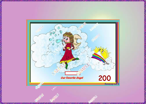 000 BIRTHDAY ANGEL DIGITIZED CARTOON