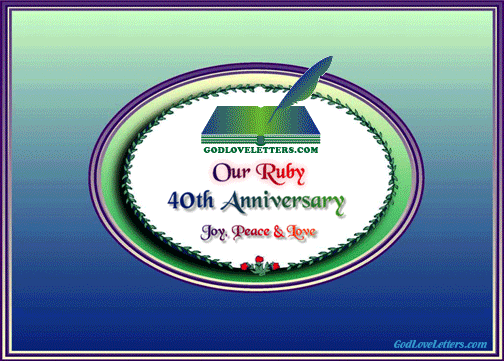 God's Loveletters Anniversary 40th Joy