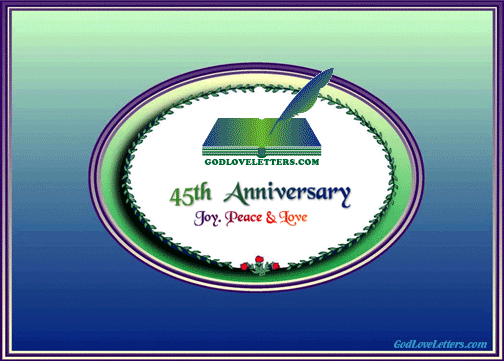God's Loveletters Anniversary 45th Joy