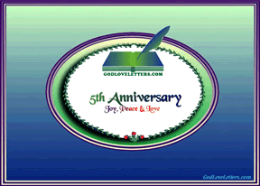 God's Loveletters Anniversary 5th Joy