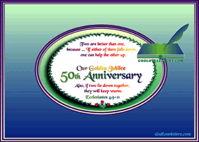 A    ANNIVERSARY 50 GOLDEN JUBILEE