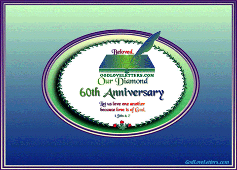 God's Loveletters Anniversary 60 Beloved