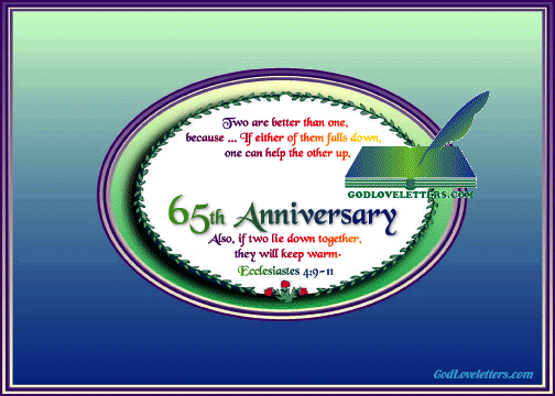 A    ANNIVERSARY 65 BELOVED