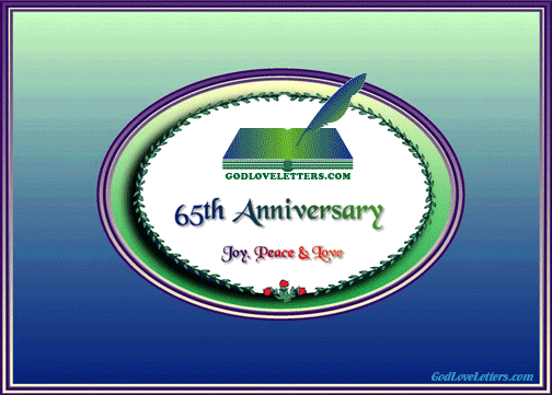 God's Loveletters Anniversary 65th Joy