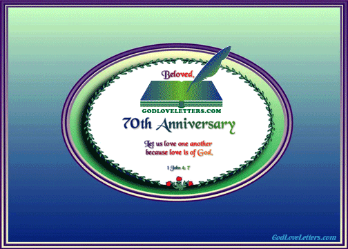 A    ANNIVERSARY 70 BELOVED