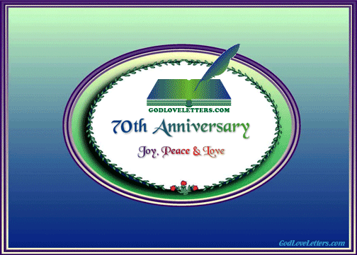 God's Loveletters Anniversary 70th Joy