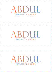 COMPATIBLE NAMES -- REWARD FOR DONATIONS: MALE "A"