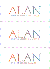 COMPATIBLE NAMES -- REWARD FOR DONATIONS: MALE "A"