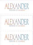 COMPATIBLE NAMES -- REWARD FOR DONATIONS: MALE "A"