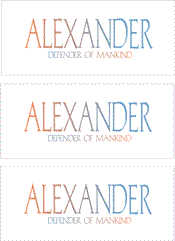 COMPATIBLE NAMES -- REWARD FOR DONATIONS: MALE "A"