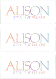 A REWARD FOR DONATIONS -- FIRST NAMES: FEMALE "A"