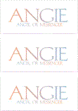 A REWARD FOR DONATIONS -- FIRST NAMES: FEMALE "A"
