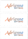A REWARD FOR DONATIONS -- FIRST NAMES: FEMALE "A"