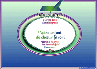 A  ART  ENFANT DE CHOEUR FAVORITE