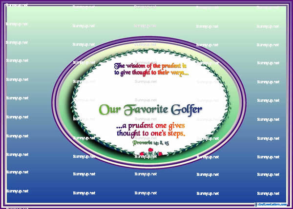 God's Loveletters Our Favorite Golfer