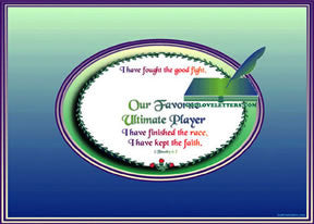 God's Loveletters Our Favorite Ultimate Player