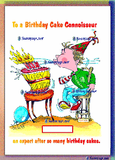 0 BIRTHDAY CAKE CONNOISSEUR GIRL
