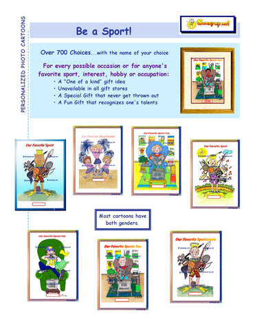 YOUR PERSONALIZED WINTER SPORT CARTOON