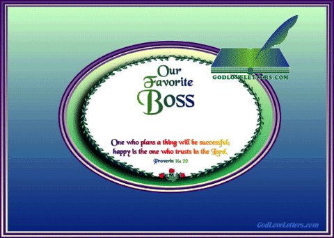 A  GOD LOVE LETTER:  BUSINESS