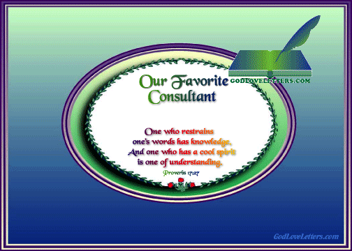 God's Loveletters Our Favorite Consultant