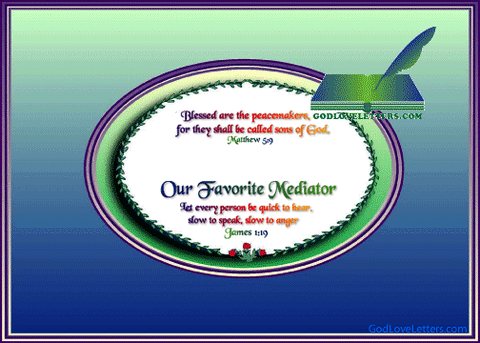God's Loveletters Our Favorite Mediator