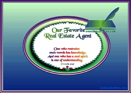 God's Loveletters Our Favorite Real Estate Agent
