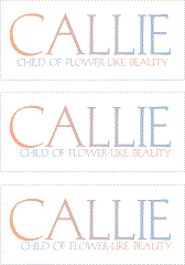 COMPATIBLE NAMES -- REWARD FOR DONATIONS: FEMALE "C"