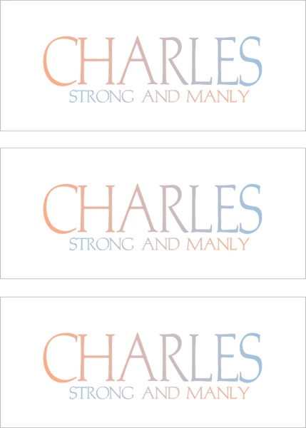 A REWARD FOR DONATIONS: FIRST NAMES: MALE "C"