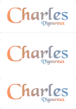 A REWARD FOR DONATIONS -- FIRST NAMES: FRENCH "C"