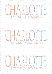 A REWARD FOR DONATIONS -- FIRST NAMES: FEMALE "C"