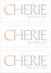 A REWARD FOR DONATIONS -- FIRST NAMES: FEMALE "C"