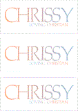 A REWARD FOR DONATIONS -- FIRST NAMES: FEMALE "C"